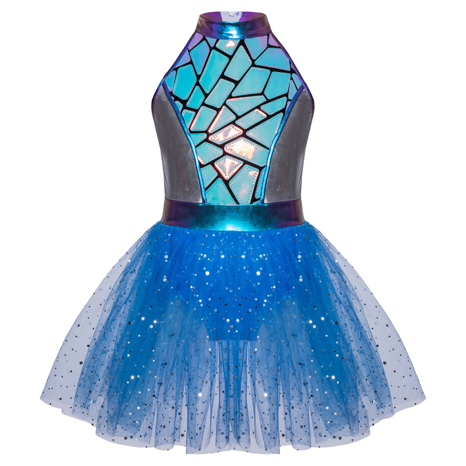 Maxi Dress Halter - Girls Astronaut Space Cadet Alien Cosplay