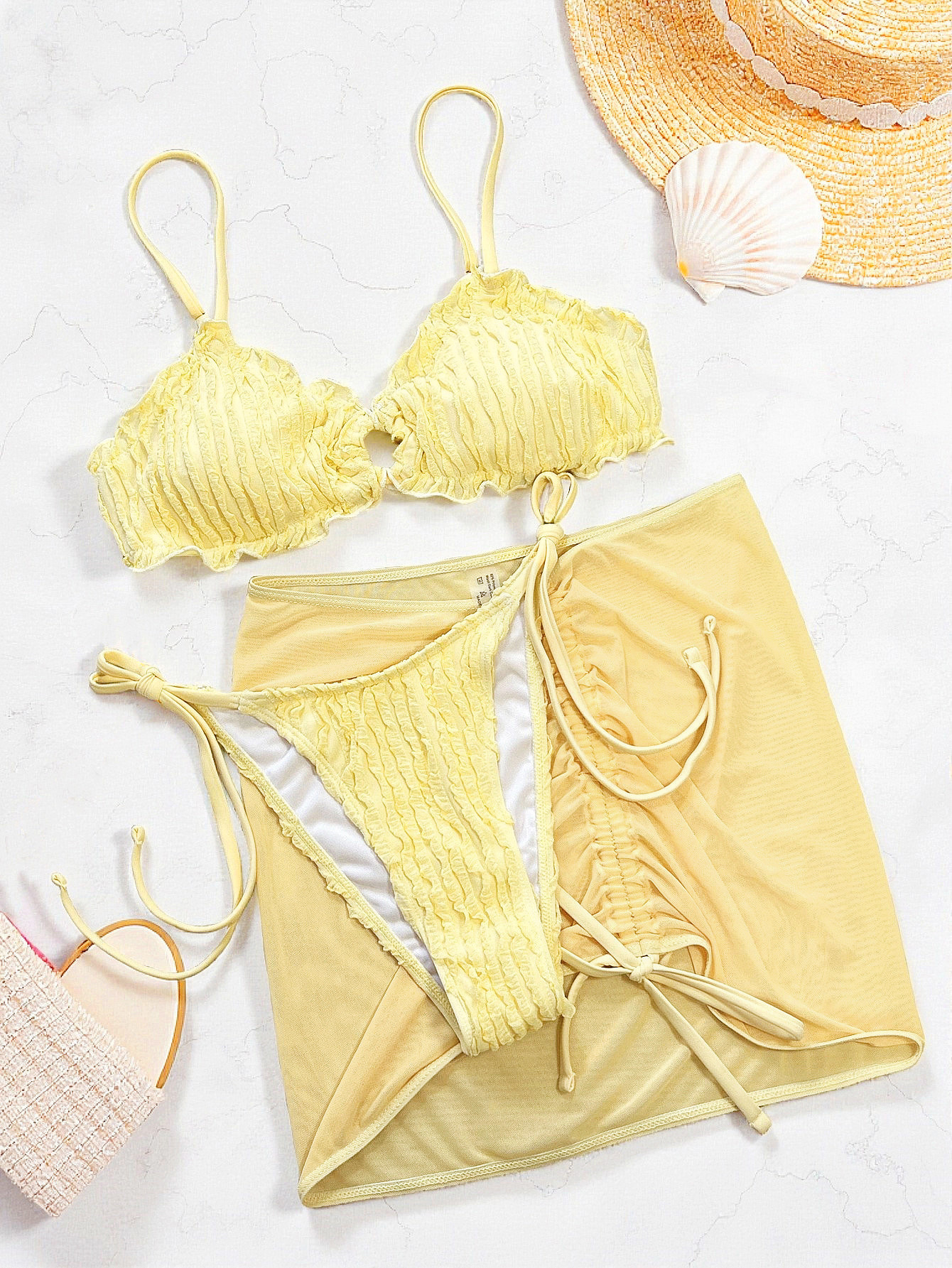 New Sexy Triangle Push Up Biki - Swimsuit Bikini Ruched review and price