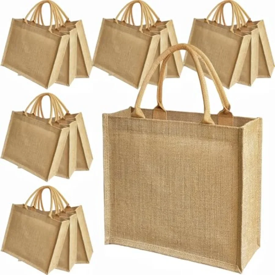 15 Pack Burlap Tote Bags 12x12 - Tote Bag Beach review and price