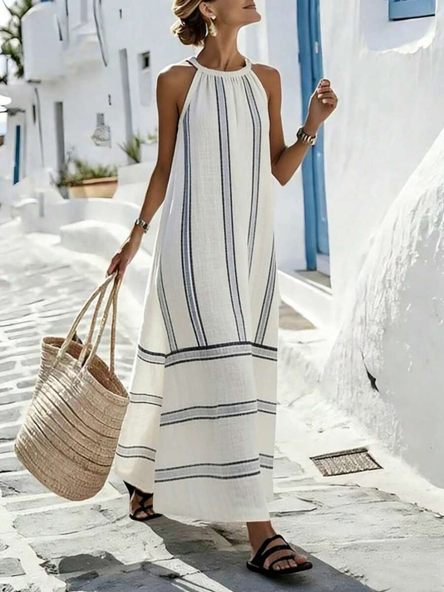 Women Sleeveless Halter Maxi D - Maxi Dress Halter review and price