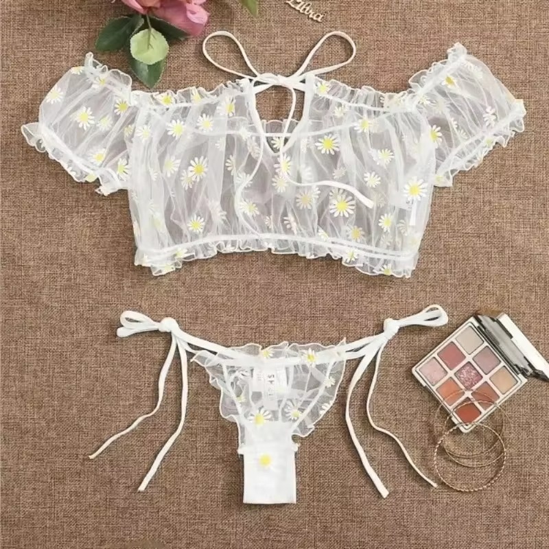 Sexy Women's Underwear Lace Fl - Bralette Triangle Set review and price