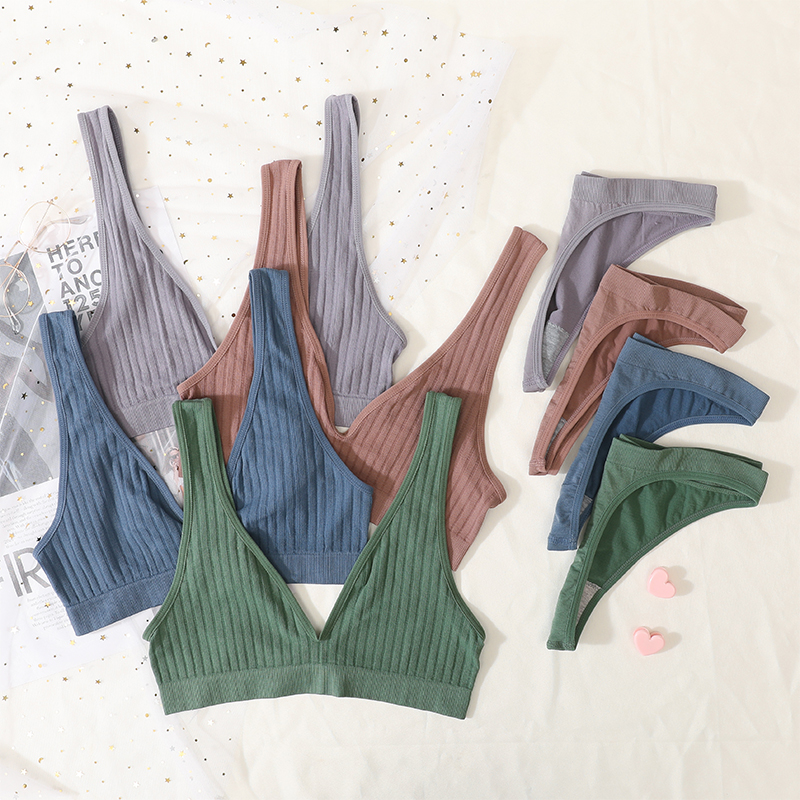 Seamless Bras Set Women Sexy T - Bralette Triangle Set review and price