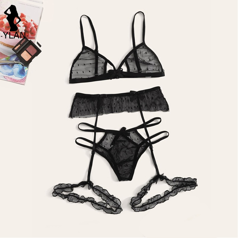 Bra set Women Sexy Mesh Linger - Bralette Triangle Set review and price