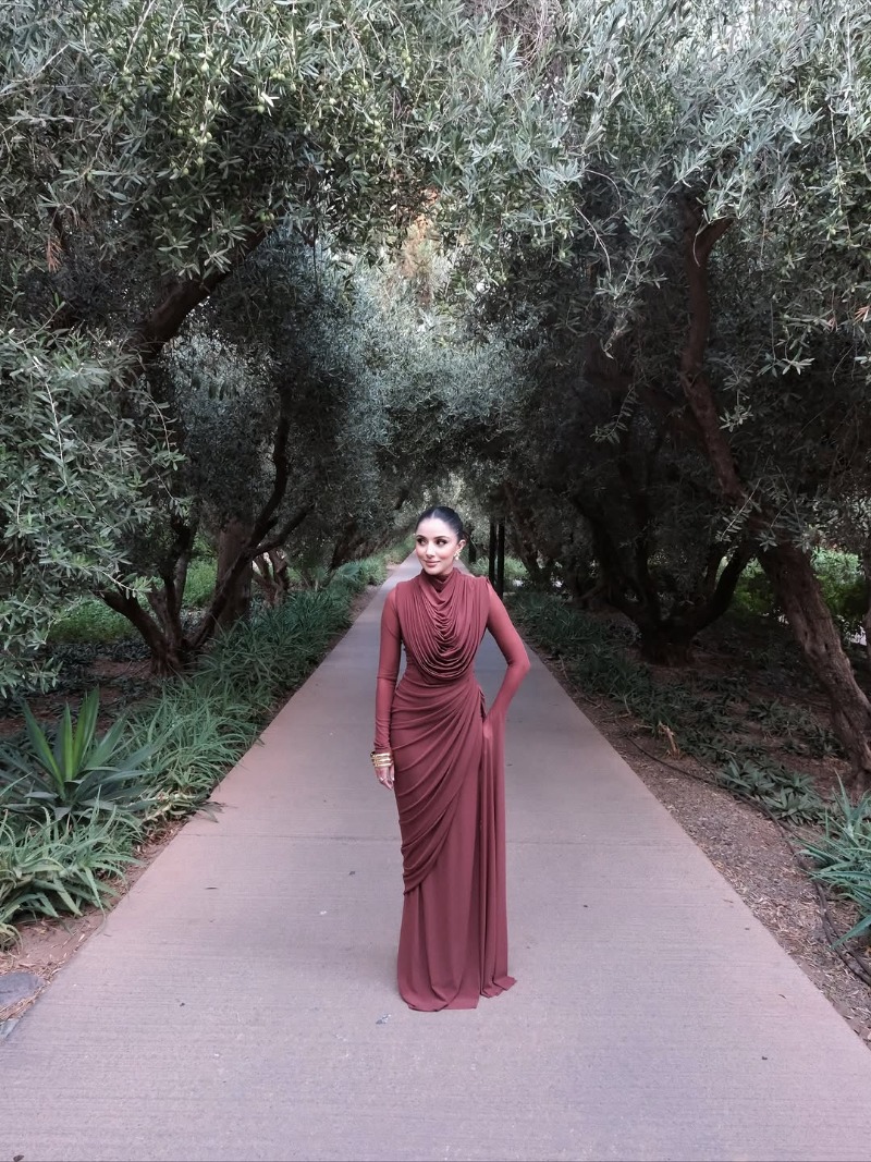 Solid Draped Neckline Long Dre - Linen Dress Wrap review and price