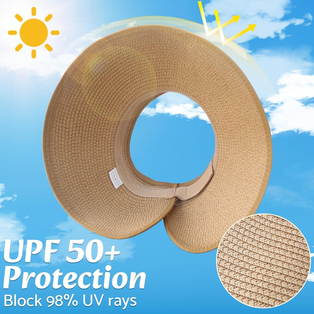Women Wide Brim Straw Beach Ha - Hat Floppy Wide review and price