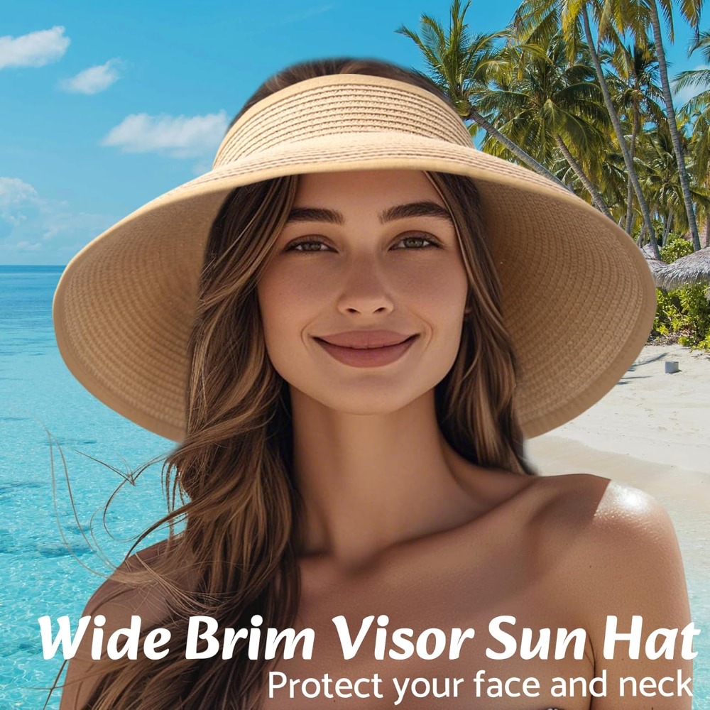Women Wide Brim Straw Beach Ha - Hat Floppy Wide review and price