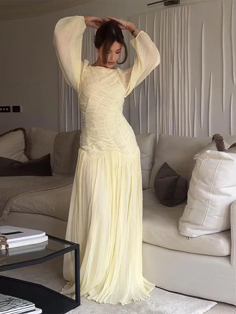 BWQ Elegant Chiffon Pleated Lo - Linen Dress Wrap review and price