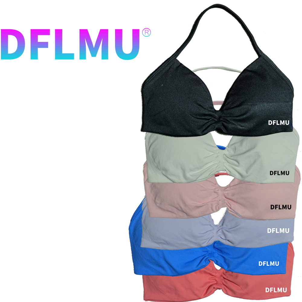 DFLMU Women Halter Sports Bra  - Crop Top Crochet review and price