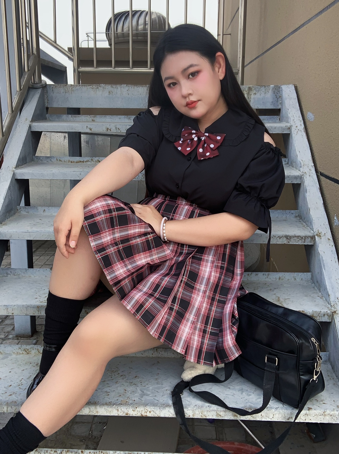 Large Size Jk Uniform Off-the- - Blouse Off Shoulder review and price