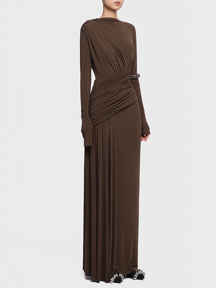TWOTWINSTYLE Solid Slimming Dr - Linen Dress Wrap review and price