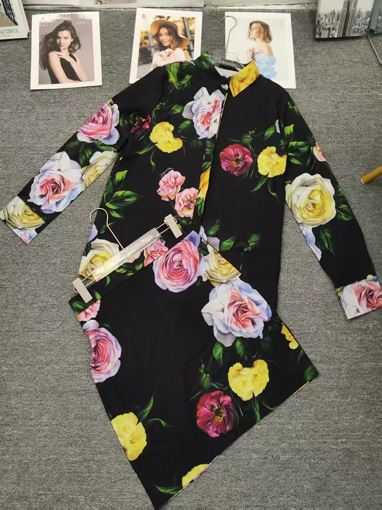 Retro flower print long-sleeve - Romper Floral Print review and price