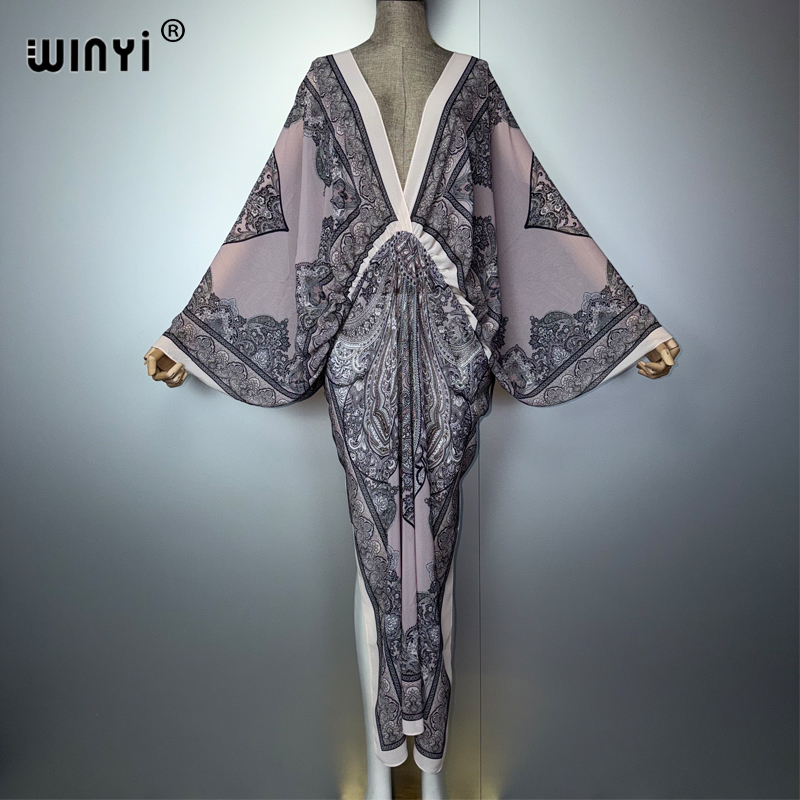 WINYI V-neck Sexy Dress Arabic - Cover Up Kaftan review and price
