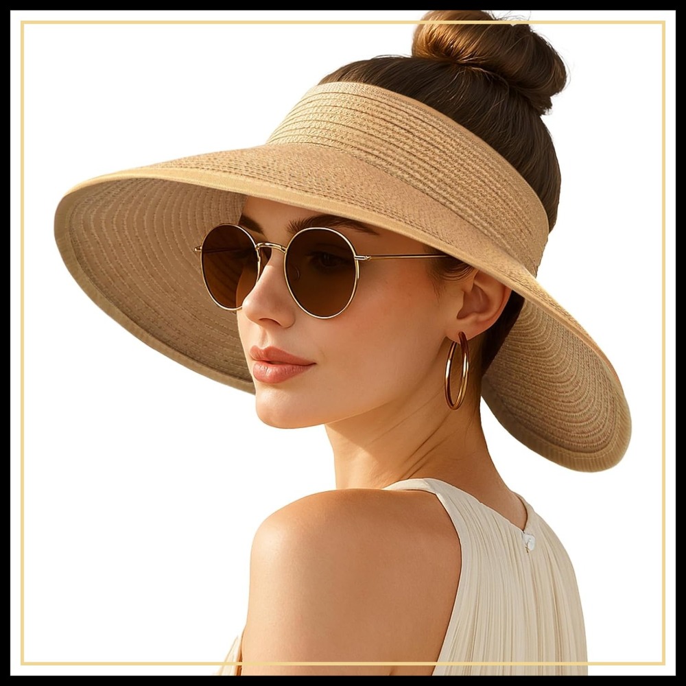 Women's Sun Visor Hats Wide Br - Hat Floppy Wide review and price