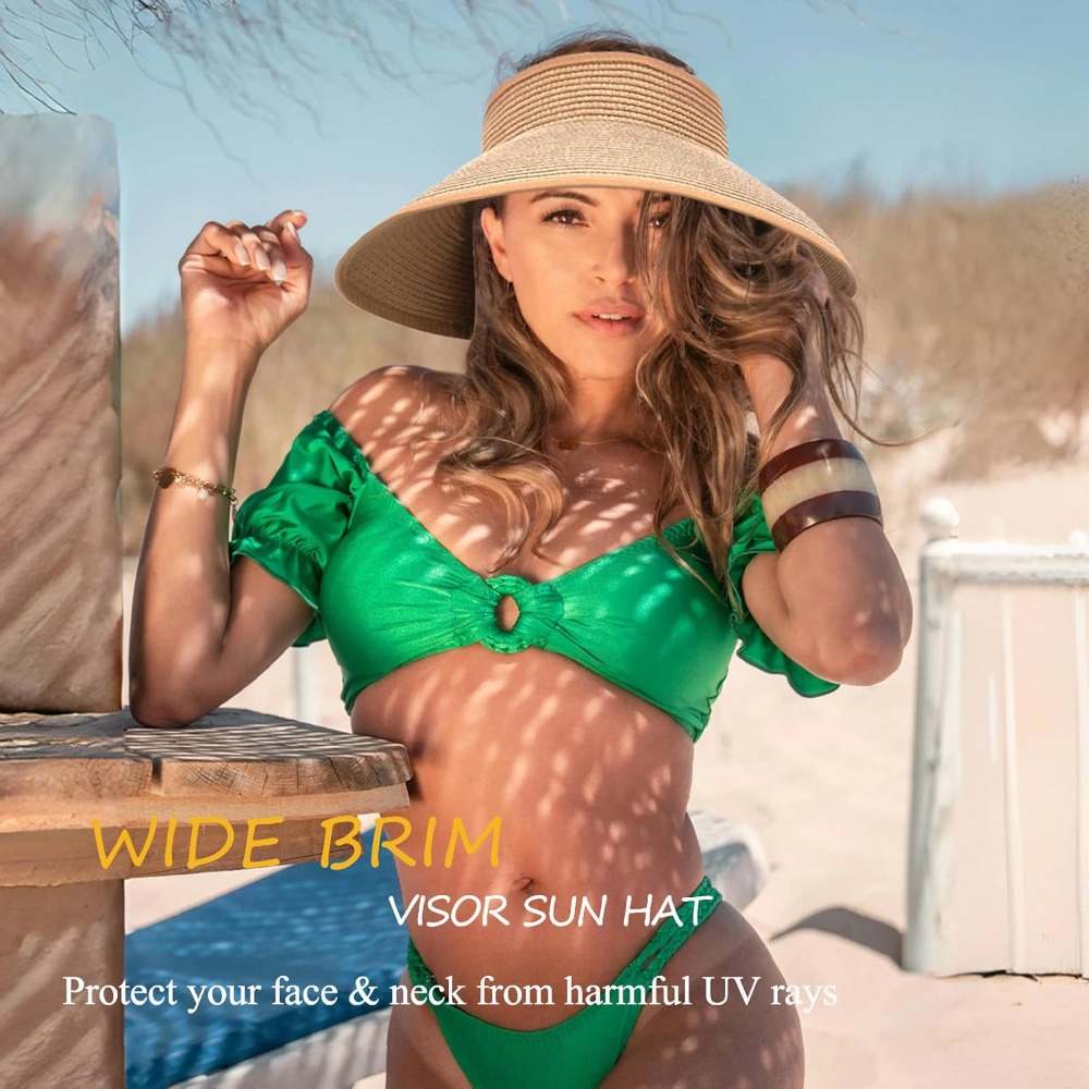 Women's Sun Visor Hats Wide Br - Hat Floppy Wide review and price
