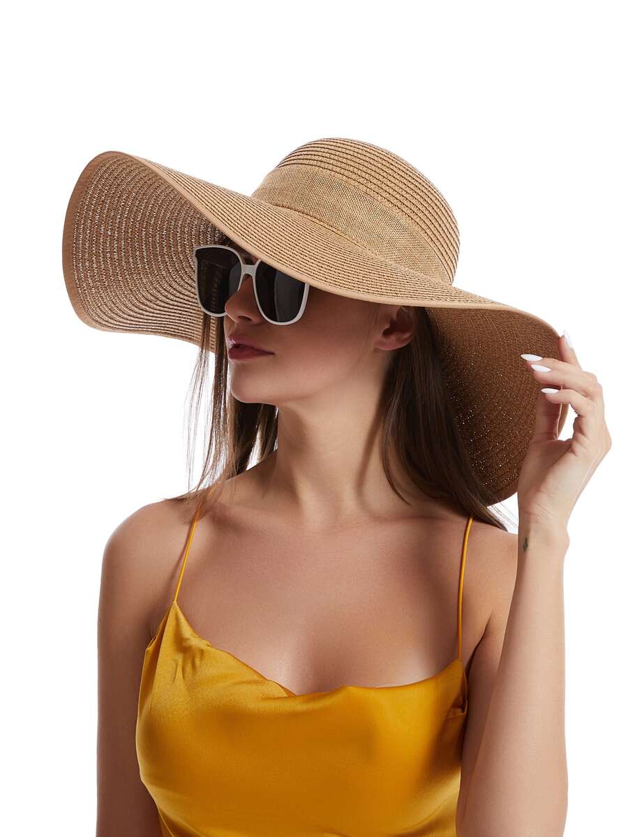 Womens Wide Brim Floppy Straw  - Hat Floppy Wide review and price