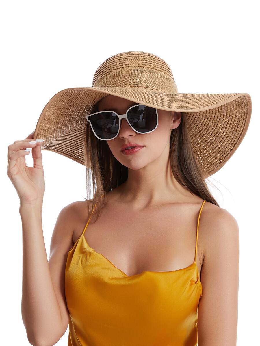 Womens Wide Brim Floppy Straw  - Hat Floppy Wide review and price