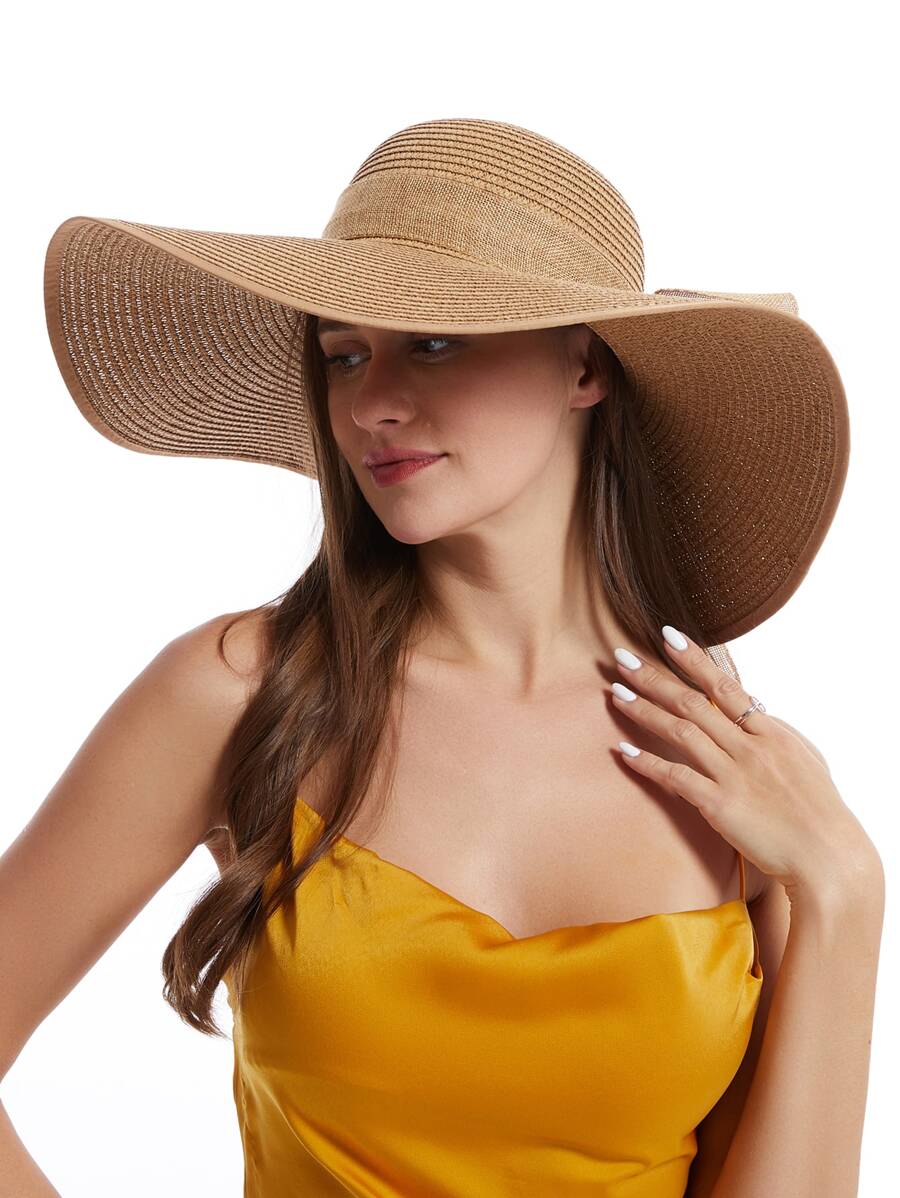 Womens Wide Brim Floppy Straw  - Hat Floppy Wide review and price