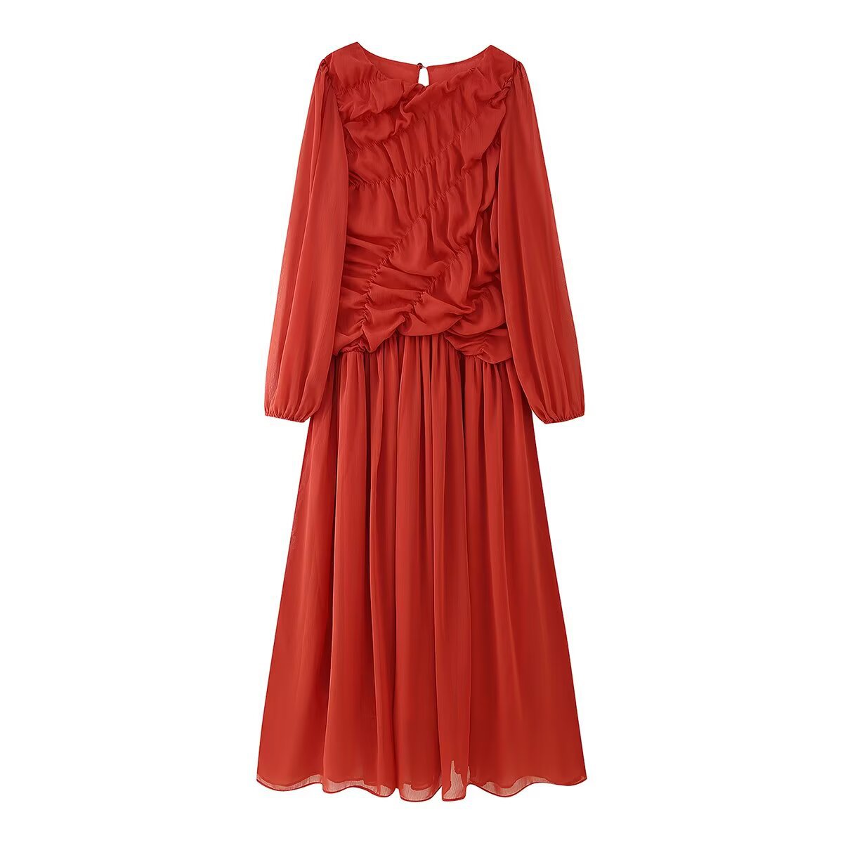 Autumn Long Sleeve Dresses 202 - Linen Dress Wrap review and price