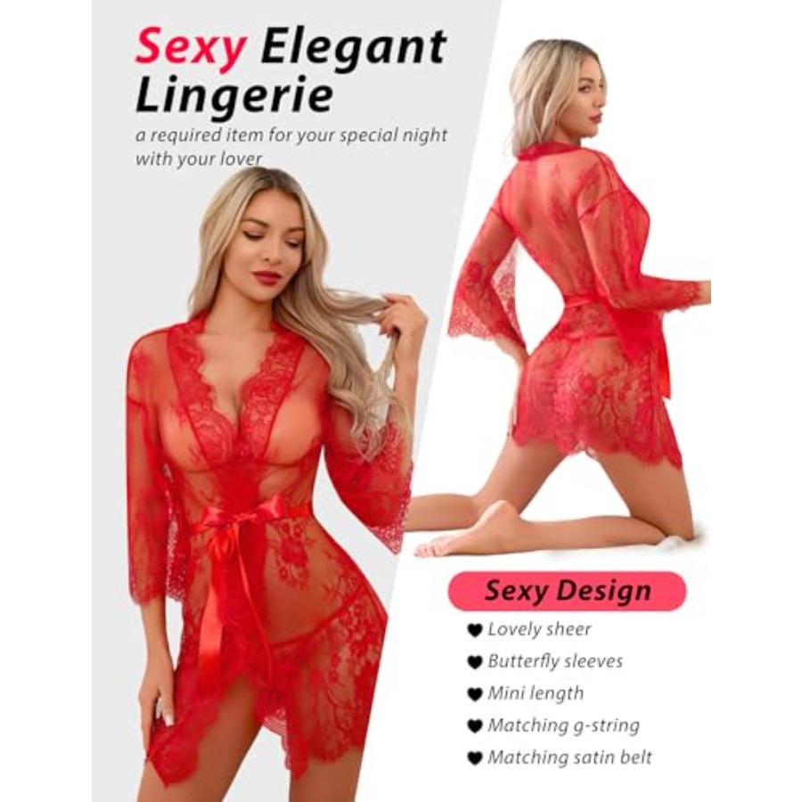Narcisse Women's Floral Lace K - Kimono Sheer Floral review and price