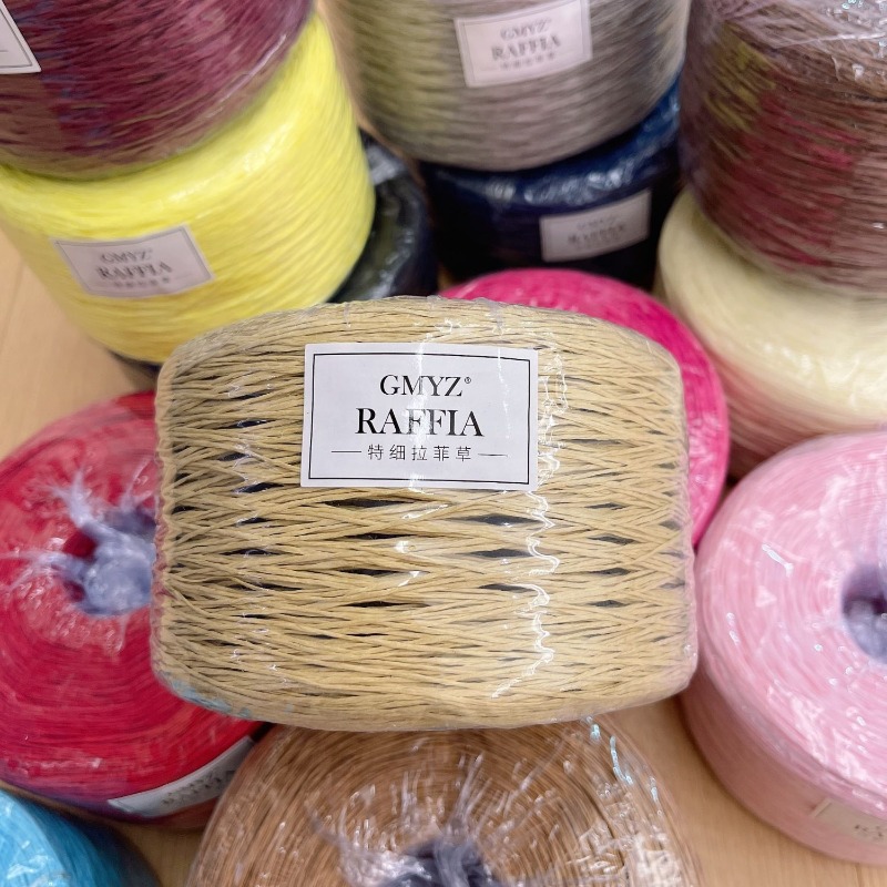 250g/pcs Thin Flat Raffia Yarn - Crochet Bag Raffia review and price