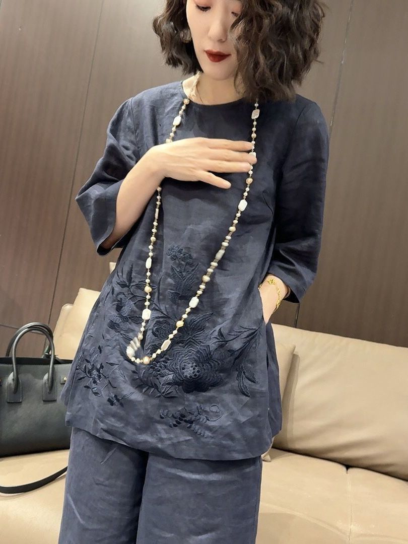 High-End Lightweight Cotton Li - Linen Pant Wide review and price