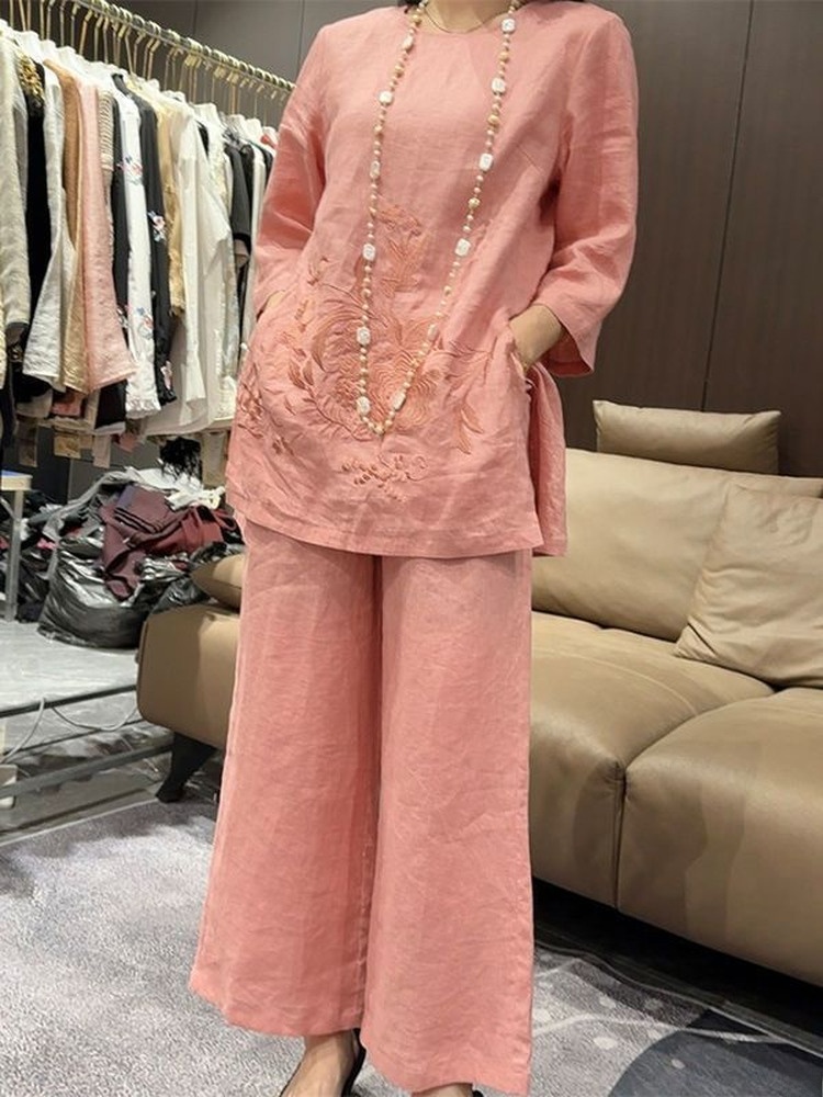 High-End Lightweight Cotton Li - Linen Pant Wide review and price