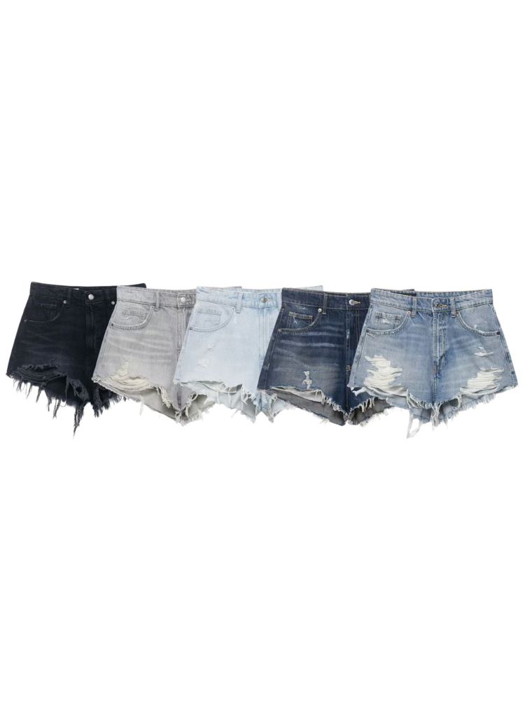 HH Women's High Waisted Denim  - Shorts Denim Frayed review and price
