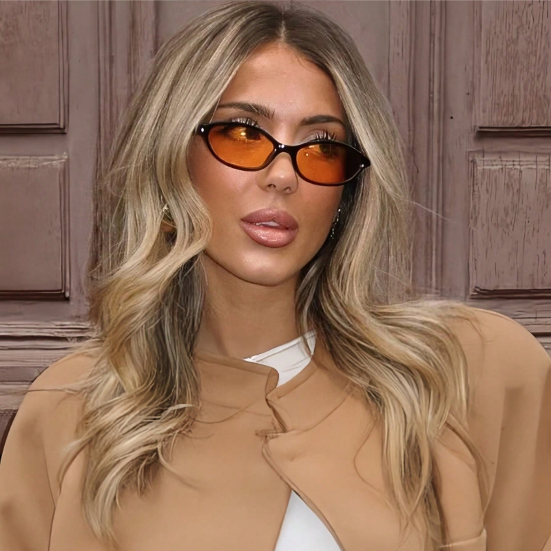 Retro Oval Frame Sunglasses Fa - Sunglasses Cat Eye review and price