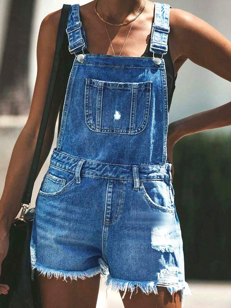 Womens White Distressed Denim  - Shorts Denim Frayed review and price